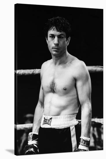 Raging Bull by Martin Scorsese with Robert by Niro, 1980 (b/w photo)-null-Stretched Canvas