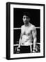 Raging Bull by Martin Scorsese with Robert by Niro, 1980 (b/w photo)-null-Framed Photo