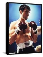 Raging Bull by Martin Scorsese with Robert by Niro, 1980 (photo)-null-Framed Stretched Canvas