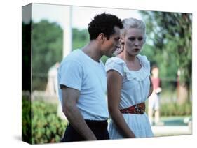 Raging Bull by Martin Scorsese with Robert by Niro and Cathy Moriarty, 1980 (photo)-null-Stretched Canvas