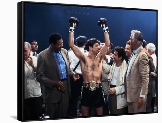 Raging Bull, Robert De Niro, Joe Pesci, Directed by Martin Scorsese, 1980-null-Framed Stretched Canvas