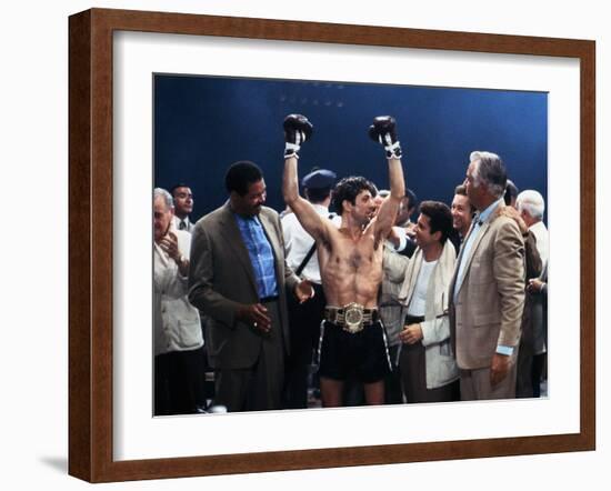 Raging Bull, Robert De Niro, Joe Pesci, Directed by Martin Scorsese, 1980-null-Framed Photo