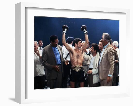 Raging Bull, Robert De Niro, Joe Pesci, Directed by Martin Scorsese, 1980-null-Framed Photo