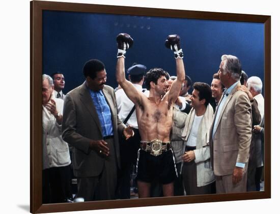 Raging Bull, Robert De Niro, Joe Pesci, Directed by Martin Scorsese, 1980-null-Framed Photo