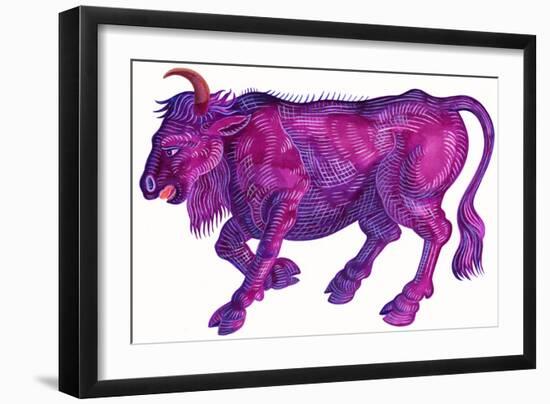 Raging Bull Taurus, 1996-Jane Tattersfield-Framed Giclee Print