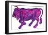 Raging Bull Taurus, 1996-Jane Tattersfield-Framed Giclee Print