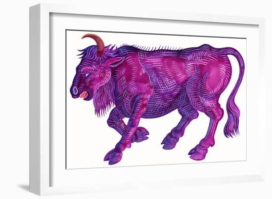 Raging Bull Taurus, 1996-Jane Tattersfield-Framed Giclee Print