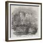 Raglan Castle, on the Abergavenny Road into Wales-null-Framed Giclee Print