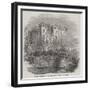 Raglan Castle, on the Abergavenny Road into Wales-null-Framed Giclee Print