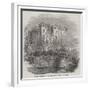 Raglan Castle, on the Abergavenny Road into Wales-null-Framed Giclee Print