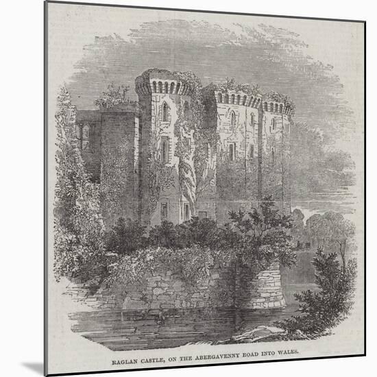 Raglan Castle, on the Abergavenny Road into Wales-null-Mounted Giclee Print