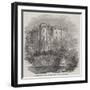 Raglan Castle, on the Abergavenny Road into Wales-null-Framed Giclee Print