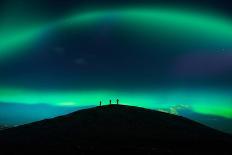 Photographing Auroras and Icebergs at Glacial Lagoon, Vatnajokull Ice Cap, Iceland-Ragnar Th Sigurdsson-Photographic Print