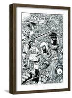 Ragnarok Issue No. 8 - Inks for the Standard Cover-Walter Simonson-Framed Art Print