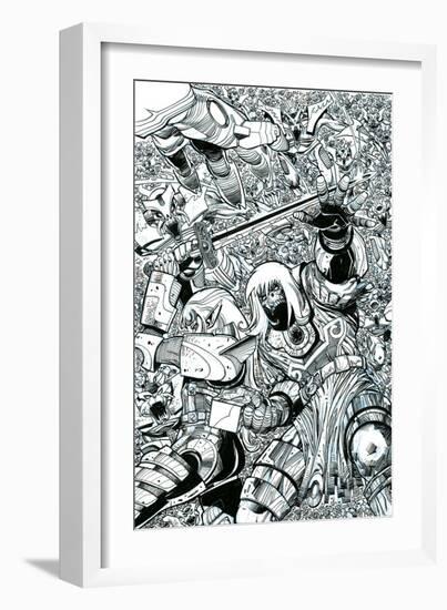 Ragnarok Issue No. 8 - Inks for the Standard Cover-Walter Simonson-Framed Art Print