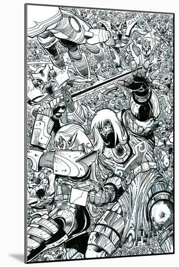 Ragnarok Issue No. 8 - Inks for the Standard Cover-Walter Simonson-Mounted Art Print