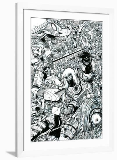 Ragnarok Issue No. 8 - Inks for the Standard Cover-Walter Simonson-Framed Art Print