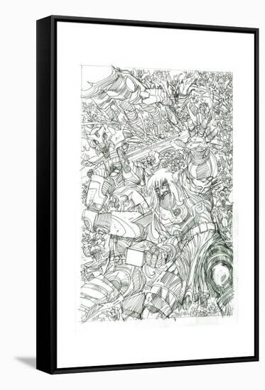 Ragnarok Issue No. 8 - Pencils for the Standard Cover-Walter Simonson-Framed Stretched Canvas