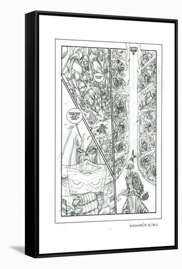 Ragnarok Issue No. 8: The Games of Fire - Pencils for Page 11-Walter Simonson-Framed Stretched Canvas