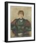 Ragnhild Backstrom, C.1894 (Pastel on Canvas)-Edvard Munch-Framed Giclee Print