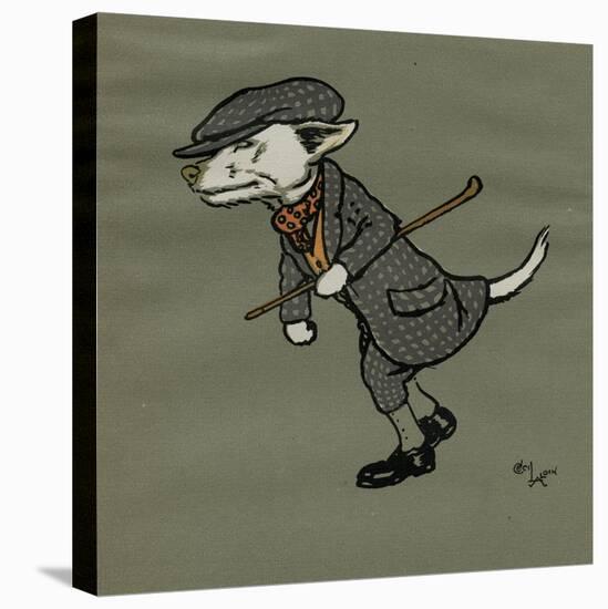 Rags the Dog Wearing Fancy Dress-Cecil Aldin-Stretched Canvas