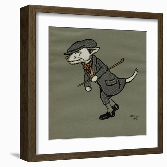 Rags the Dog Wearing Fancy Dress-Cecil Aldin-Framed Art Print