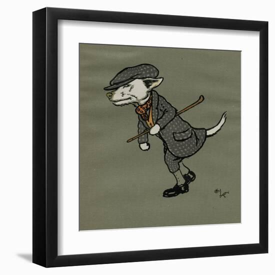 Rags the Dog Wearing Fancy Dress-Cecil Aldin-Framed Art Print