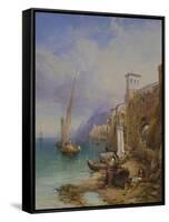 Ragusa on the Adriatic-Thomas Miles Richardson-Framed Stretched Canvas
