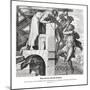 Rahab rescues two Israelite men, Joshua-Julius Schnorr von Carolsfeld-Mounted Giclee Print