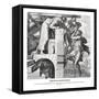 Rahab rescues two Israelite men, Joshua-Julius Schnorr von Carolsfeld-Framed Stretched Canvas