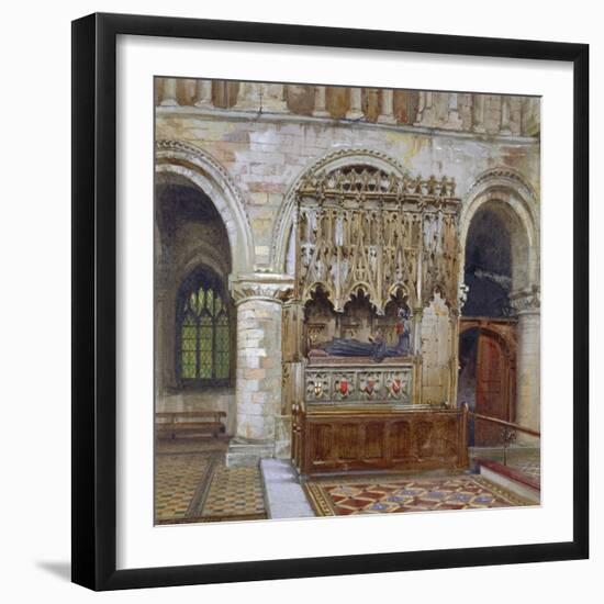 Rahere's Tomb, St Bartholomew's Priory, City of London, 1880-John Crowther-Framed Giclee Print