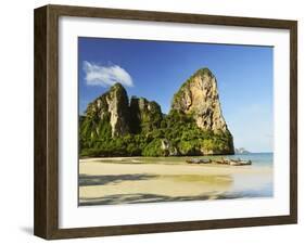 Rai Leh West Beach, Rai Leh (Railay), Andaman Coast, Krabi Province, Thailand, Southeast Asia, Asia-Jochen Schlenker-Framed Photographic Print