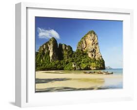 Rai Leh West Beach, Rai Leh (Railay), Andaman Coast, Krabi Province, Thailand, Southeast Asia, Asia-Jochen Schlenker-Framed Photographic Print