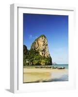 Rai Leh West Beach, Rai Leh (Railay), Andaman Coast, Krabi Province, Thailand, Southeast Asia, Asia-Jochen Schlenker-Framed Photographic Print