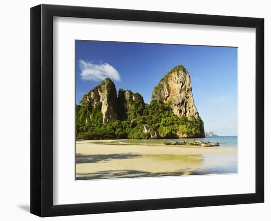 Rai Leh West Beach, Rai Leh (Railay), Andaman Coast, Krabi Province, Thailand, Southeast Asia, Asia-Jochen Schlenker-Framed Photographic Print