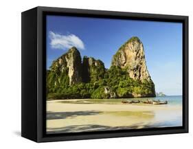 Rai Leh West Beach, Rai Leh (Railay), Andaman Coast, Krabi Province, Thailand, Southeast Asia, Asia-Jochen Schlenker-Framed Stretched Canvas