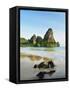 Rai Leh West Beach, Rai Leh (Railay), Andaman Coast, Krabi Province, Thailand, Southeast Asia, Asia-Jochen Schlenker-Framed Stretched Canvas