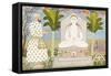 Rai Sabha Chand at a Jain Shrine-null-Framed Stretched Canvas