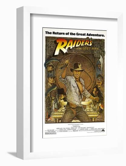 RAIDERS OF THE LOST ARK [1981], directed by STEVEN SPIELBERG.-null-Framed Photographic Print
