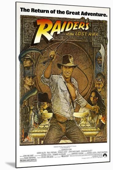 RAIDERS OF THE LOST ARK [1981], directed by STEVEN SPIELBERG.-null-Mounted Photographic Print