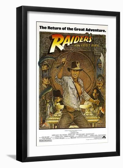 RAIDERS OF THE LOST ARK [1981], directed by STEVEN SPIELBERG.-null-Framed Premium Photographic Print