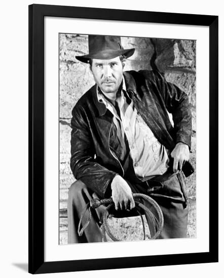 Raiders of the Lost Ark, Harrison Ford, 1981-null-Framed Photo