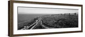 Rail Fence at the Coast, Point Reyes, California, USA-null-Framed Photographic Print