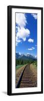 Rail Road Tracks Banff National Park Alberta Canada-null-Framed Photographic Print