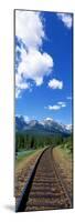 Rail Road Tracks Banff National Park Alberta Canada-null-Mounted Photographic Print