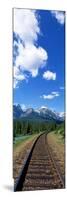 Rail Road Tracks Banff National Park Alberta Canada-null-Mounted Photographic Print