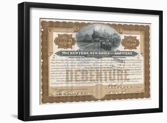 Rail Share Certificate-null-Framed Photographic Print