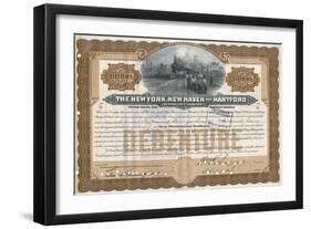 Rail Share Certificate-null-Framed Photographic Print