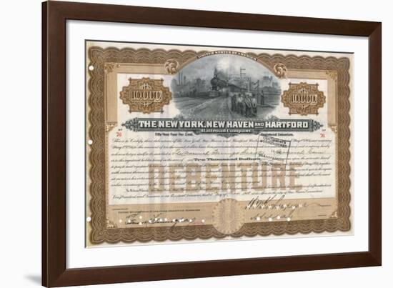 Rail Share Certificate-null-Framed Photographic Print