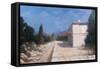 Rail Station, Châteauneuf, 2012-Lincoln Seligman-Framed Stretched Canvas